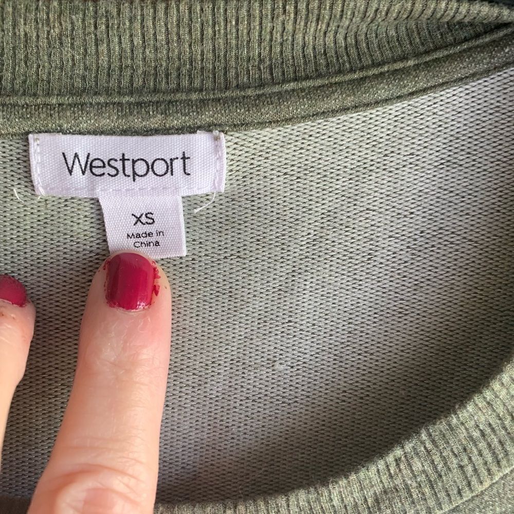 𝅺embellished Westport Green Women’s Sweater - Picture 3 of 6